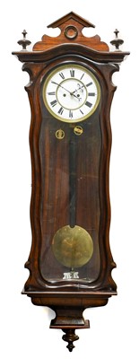 Lot 677 - A Vienna Striking Regulator Wall Clock, circa...