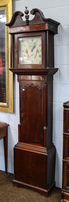 Lot 1401 - An oak thirty-hour longcase clock, signed...