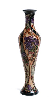 Lot 64 - A modern Moorcroft baluster vase of slender...