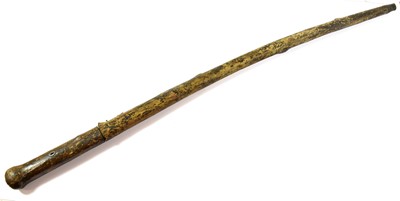 Lot 3167 - A 19th Century Sword Stick, the blade rusted...