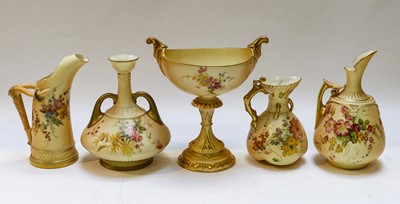 Lot 307 - A collection of Royal Worcester blush ware...