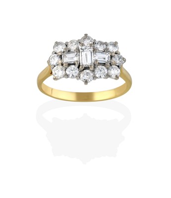 Lot 2367 - An 18 Carat Gold Diamond Cluster Ring