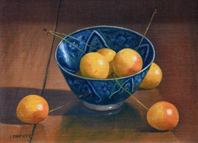 Lot 1055 - Ian Parker (b.1955) Still life with orange...