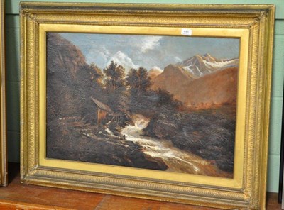 Lot 445 - Continental School, 19th century, Mountainous Landscape