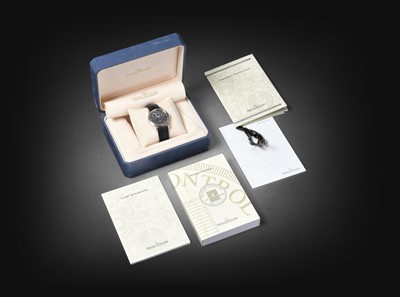 Lot 2222 - Jaeger LeCoultre: A Rare Platinum Limited Edition Automatic Calendar Power Reserve Wristwatch