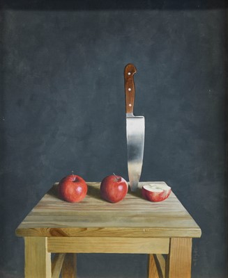 Lot 1056 - Robert J Wyatt (Contemporary) Still life with...