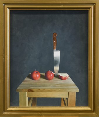 Lot 1056 - Robert J Wyatt (Contemporary) Still life with...