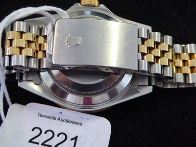 Lot 2221 - Rolex: A Steel and Gold Automatic Calendar Centre Seconds Wristwatch