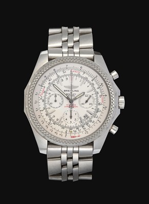 Lot 2230 - Breitling: A Stainless Steel Automatic Calendar Chronograph Wristwatch