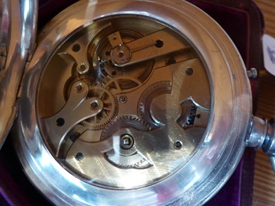 Lot 269 - A travelling goliath timepiece, circa 1900,...