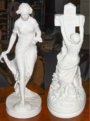 Lot 441 - A Victorian parian figure by Robinson &...