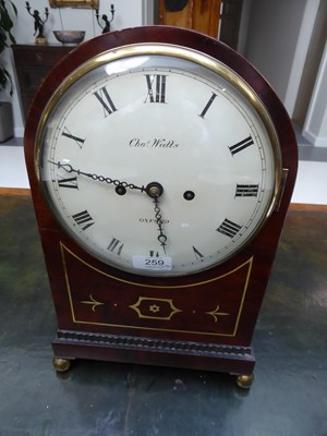 Lot 259 - A Regency Mahogany Striking Table Clock,...