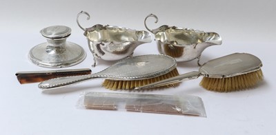 Lot 2 - A collection of assorted silver, including: an...