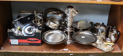 Lot 379 - A collection of assorted silver plate...