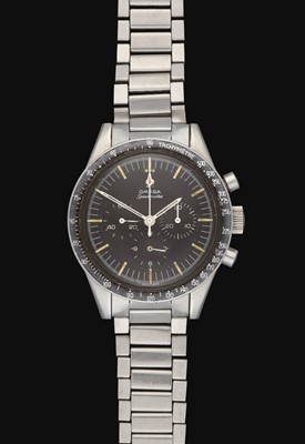 Lot 2203 - Omega: A Fine and Rare "Ed White" Pre-Moon Stainless Steel Chronograph Wristwatch