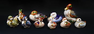 Lot 40 - Royal Crown Derby Imari paperweights; Bakewell...