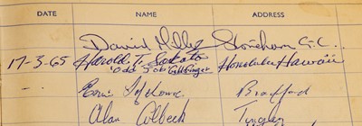 Lot 2113 - Visitors Book From The Fleece Pub, Horbury