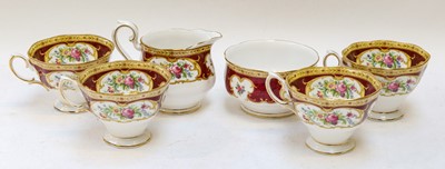 Lot 305 - Royal Albert 'Lady Hamilton' part tea service...