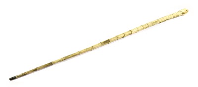 Lot 631 - A Whalebone Walking Stick, late 19th century,...