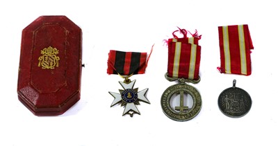 Lot 3046 - Two Papal Awards : - Order of St. Sylvester...