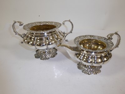 Lot 2078 - A Four-Piece William IV Silver Tea and Coffee-Service