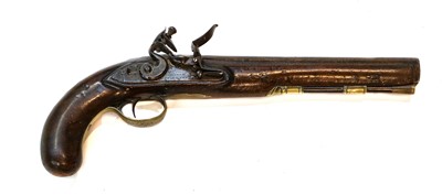 Lot 3277 - A Late 18th Century Flintlock Officer's Pistol...