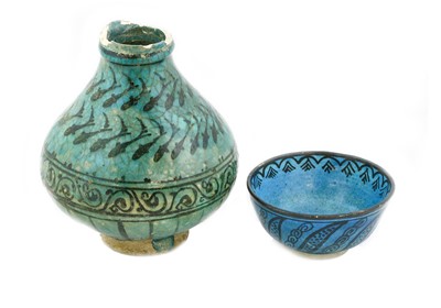Lot 91 - A Kashan Pottery Jar, 12th/13th century, of...