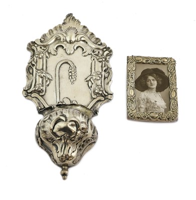 Lot 126 - A Continental Silver Holy Water Stoop, mid...