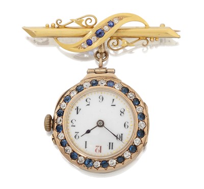 Lot 2079 - A Lady's 12 Carat Gold Fob Watch