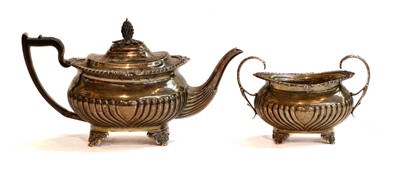 Lot 95 - A Victorian Silver Teapot and Sugar-Bowl, by...