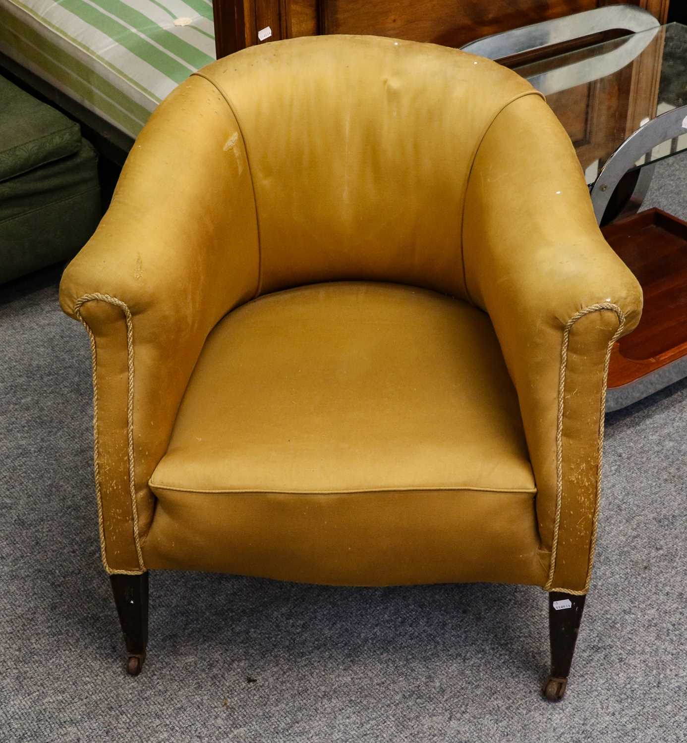 Lot 1102 A day bed circa 1900, together with a tub