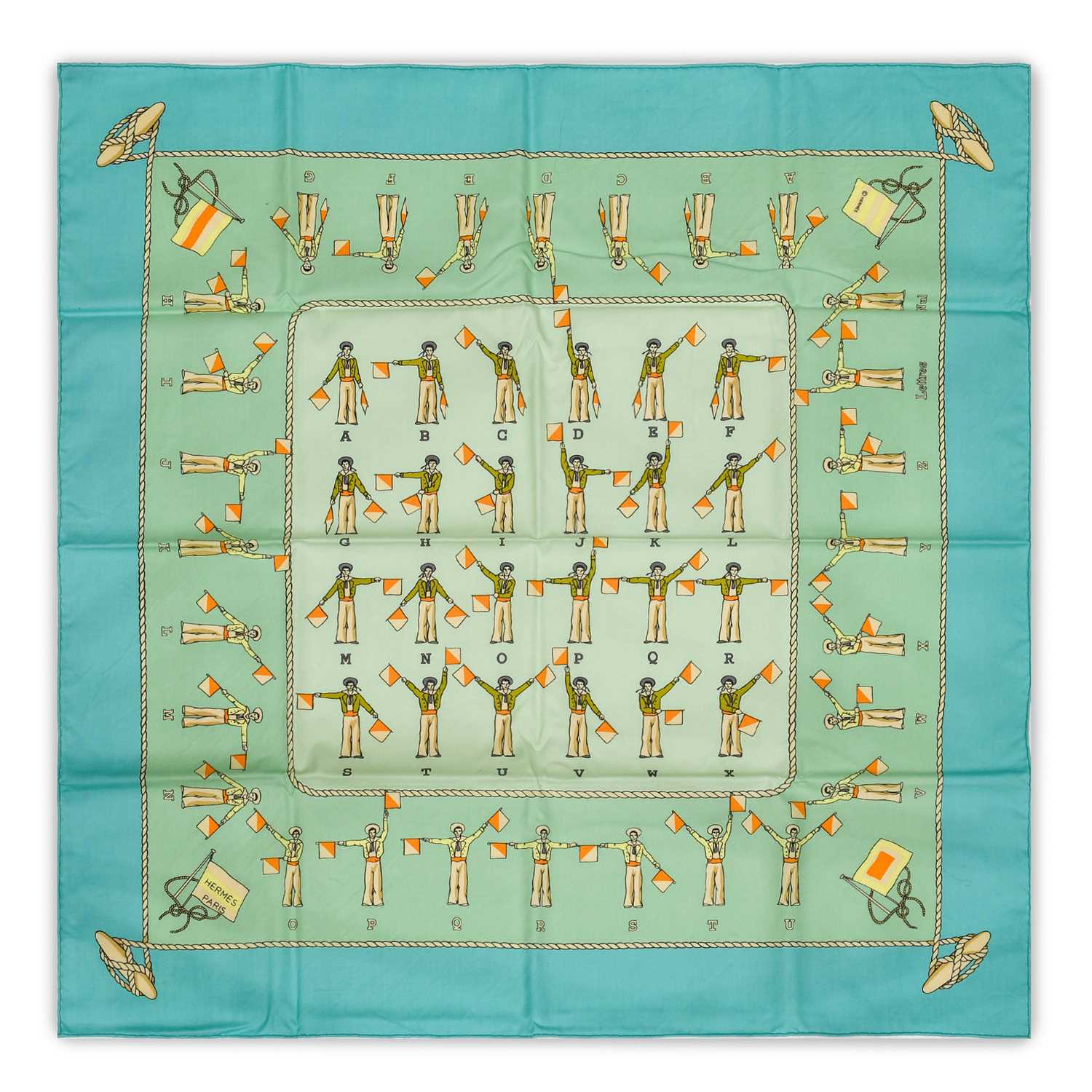 Lot 3037 - Hermès Cotton Scarf, depicting the sailors...