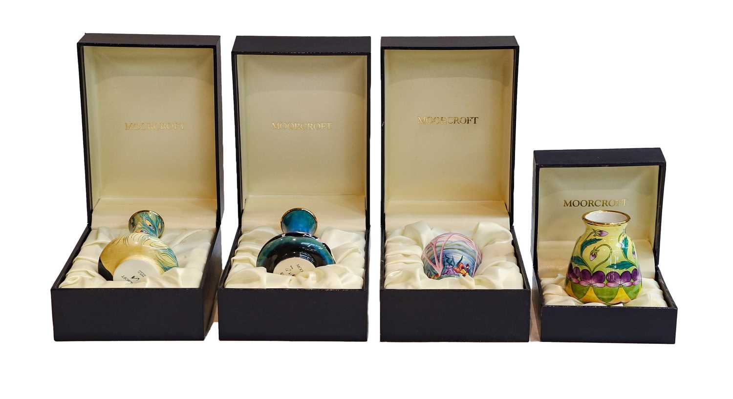 Lot 91 - A Moorcroft enamels miniature vase with...