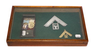 Lot 348 - A selection of Masonic items, including a...