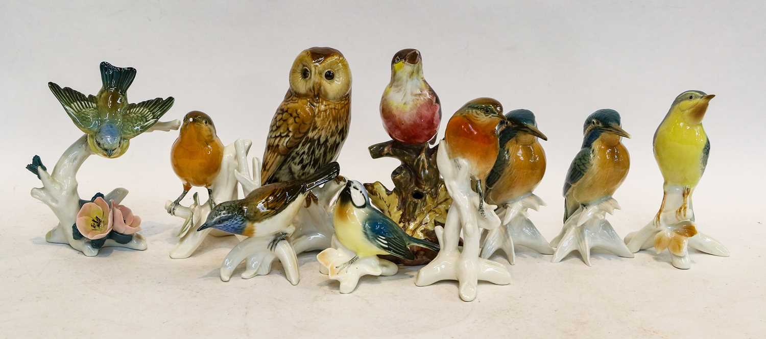 Lot 355 - A collection of Karl Ens porcelain models of