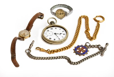 Lot 114 - A selection of pocket watches including, a Jas...