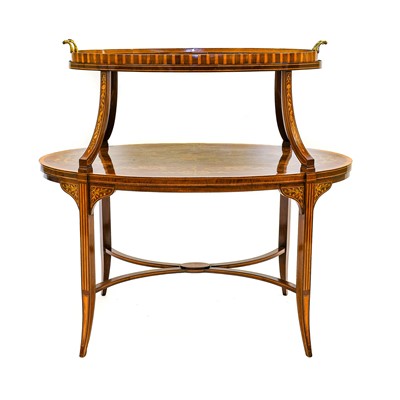 Lot 720 - An Edwardian Mahogany, Satinwood Banded and...