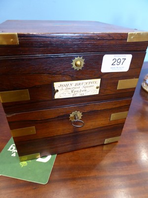 Lot 297 - A Rosewood Two Day Marine Chronometer, signed...