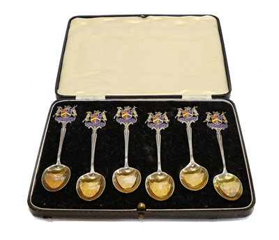 Lot 351 - A quantity of silver items, mainly cased...