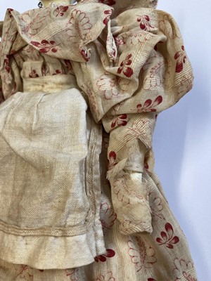 Lot 2264 - Circa 1830 Grodnertal Doll with black painted...