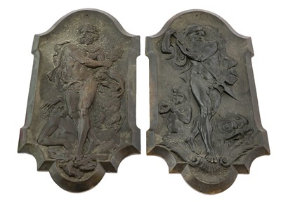 Lot 100 - A Pair of Boid Durci Plaques, 2nd half 19th...