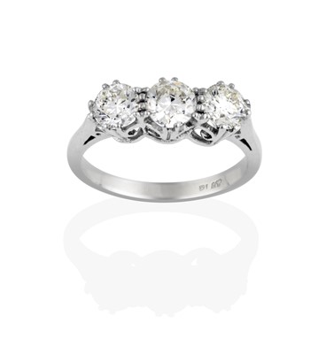 Lot 2321 - A Diamond Three Stone Ring