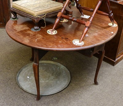 Lot 1206 - An 18th century mahogany drop leaf dining...