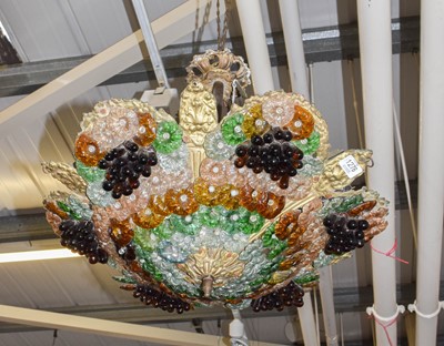 Lot 1276 - A Murano glass style ceiling light