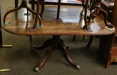 Lot 1226 - A Regency mahogany fliptop breakfast table,...