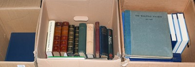 Lot 1176 - Sir Walter Scott novels and Walpole (three boxes)