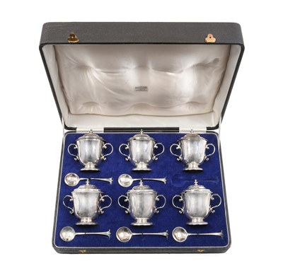 Lot 2137 - Six Victorian and Edward VII Silver Mustard-Pots