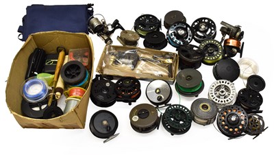 Lot 2008 - A Collection Of Thirteen Fly Reels And Spools