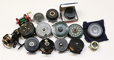 Lot 2004 - A Collection of Eleven Various Fly And Spinning Reels