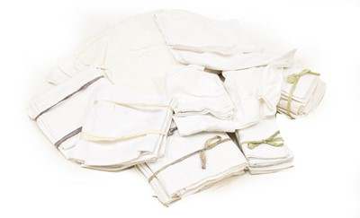 Lot 2166 - Collection of 19th Century French White Linen...